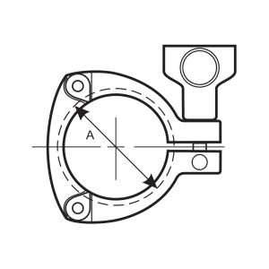 Abrazadera de Trabajo Pesado de Tres Piezas C133HD