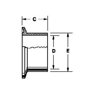 Virola Soldada Larga C14AM7