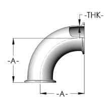 Abrazadera de Extremos C2 Codo - 90°