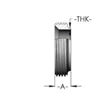 Virola de Soldadura Corta Roscada – Un Extremo Roscado – Otro Extremo de Soldadura a Tope
