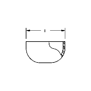 16W Butt Weld Cap